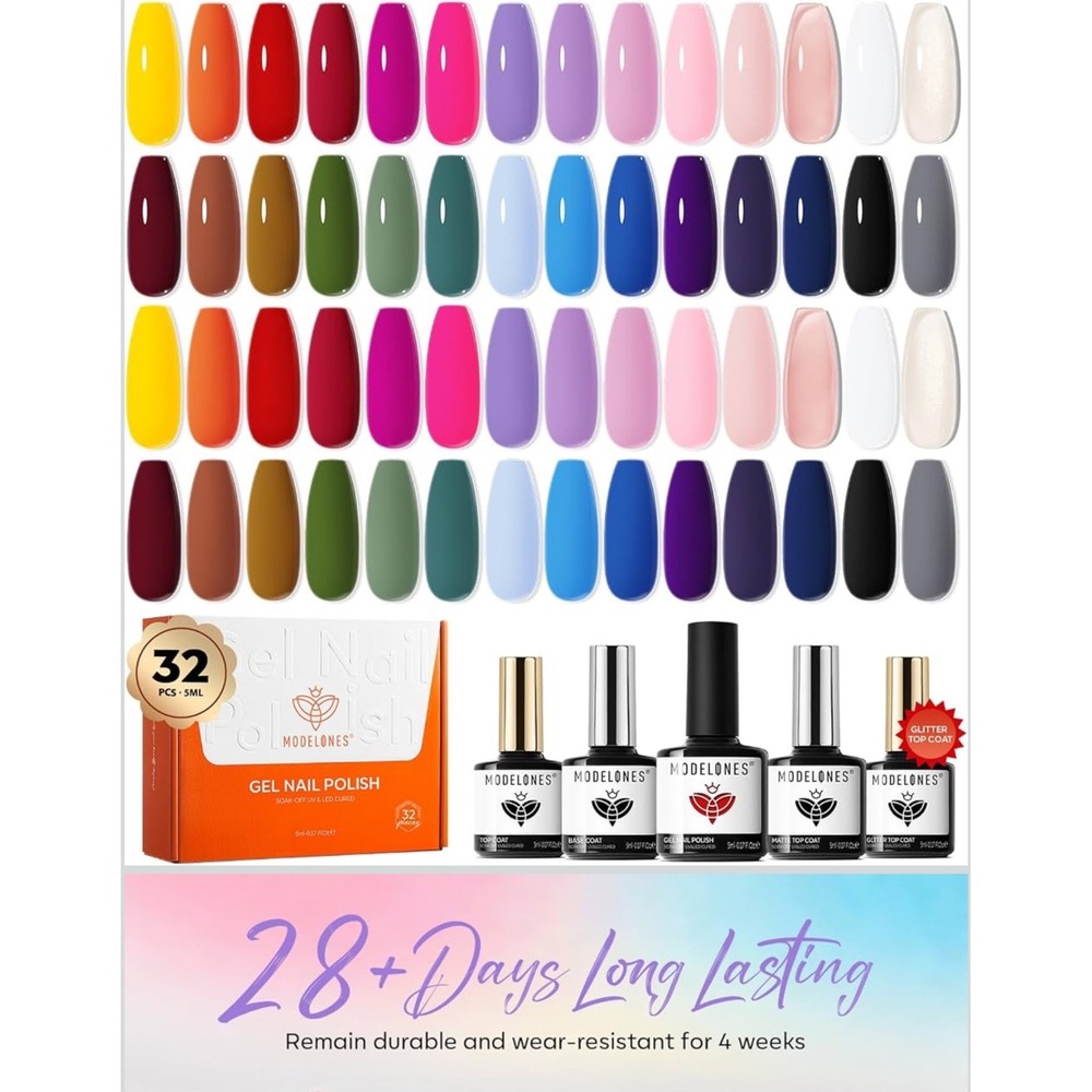 Modelones Gel Art Liner Set Unisex 28pc Multicolor New With Tags